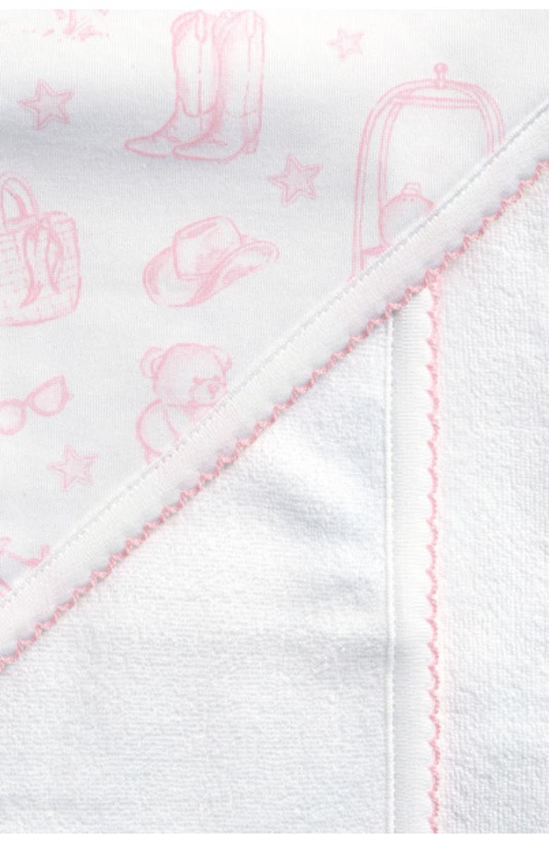 Nellapima Pink Lone Star Toile Towel - Baby, Alternate, color, Pink
