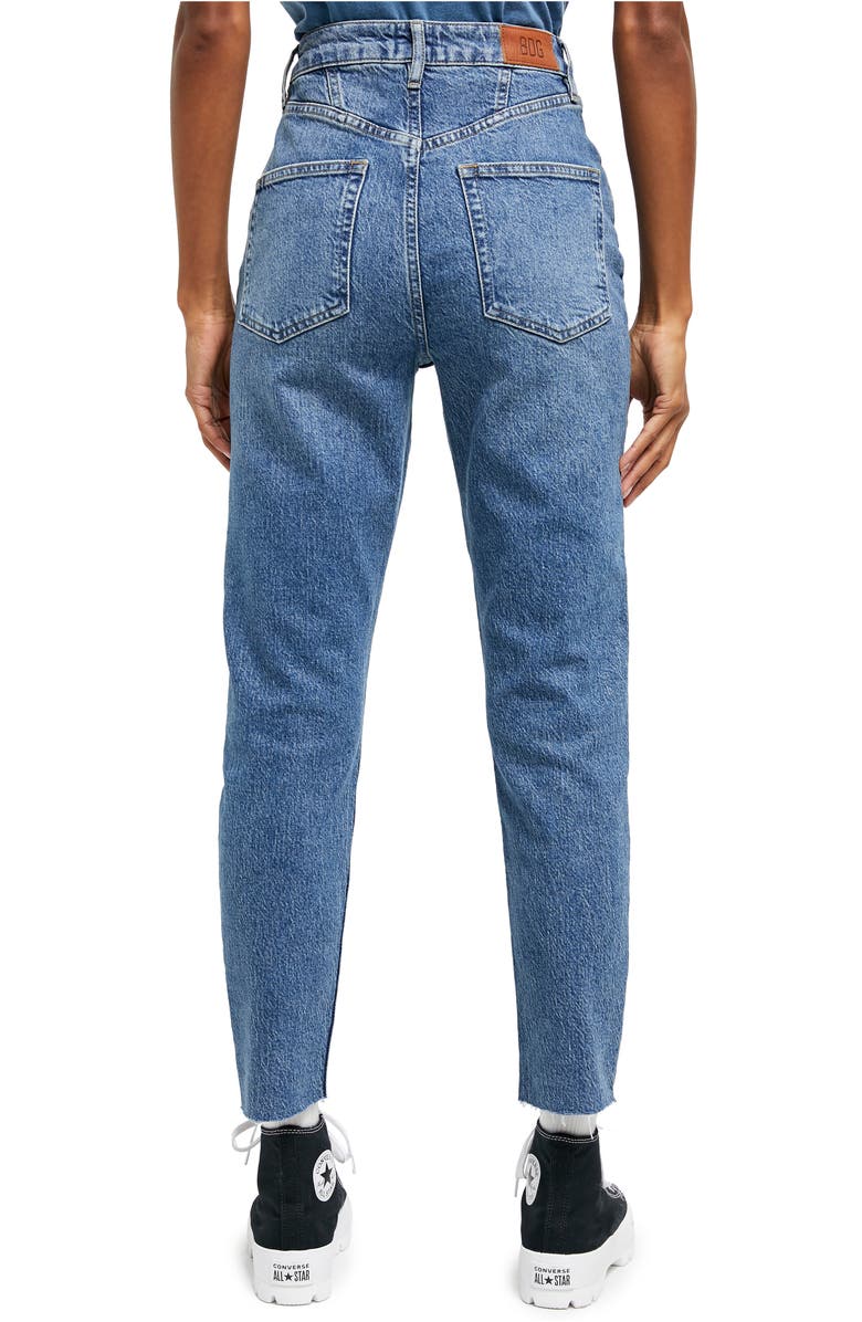 BDG Urban Outfitters Edie High Waist Raw Hem Skinny Jeans, Alternate, color,