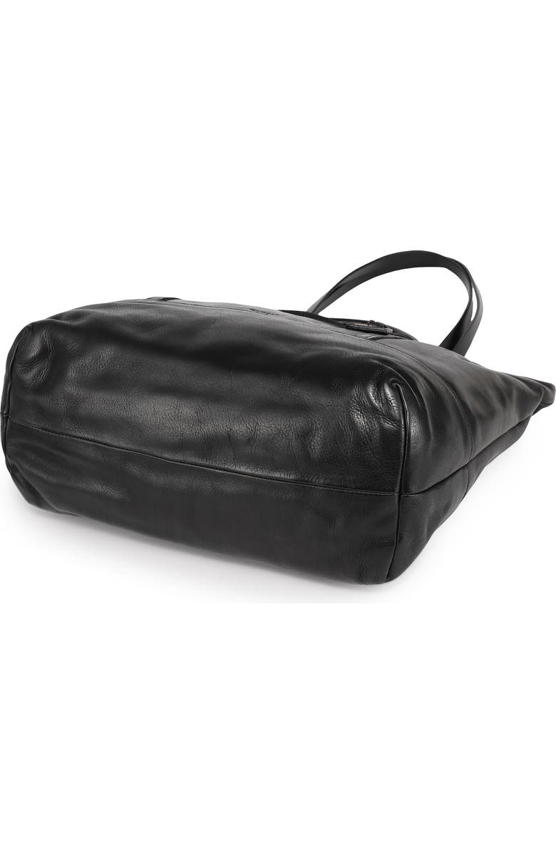 OLD TREND Crocus Genuine Leather Spacious Carryall Tote, Alternate, color, Black