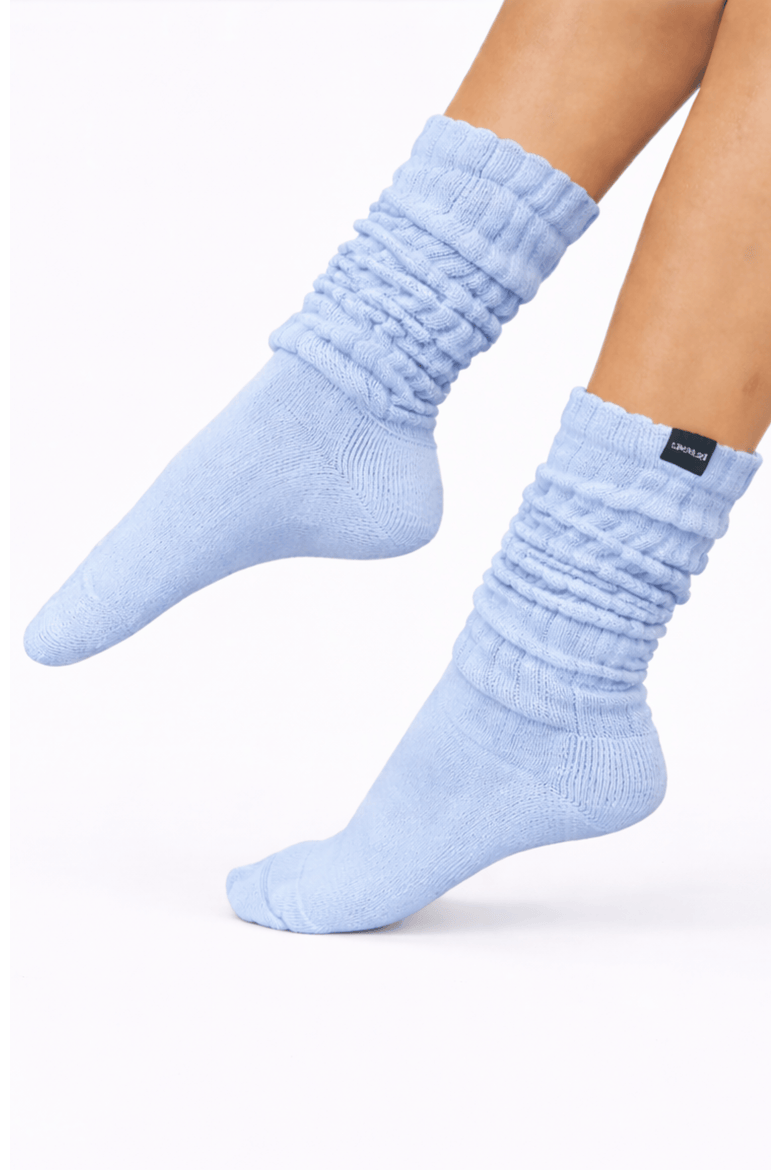 3 Pairs of Scrunch Socks, Alternate, color, Powder Blue