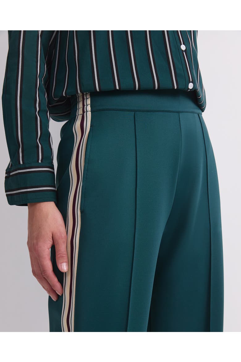 Lina Track Wide-Leg Trousers, Alternate, color, Dark Jade