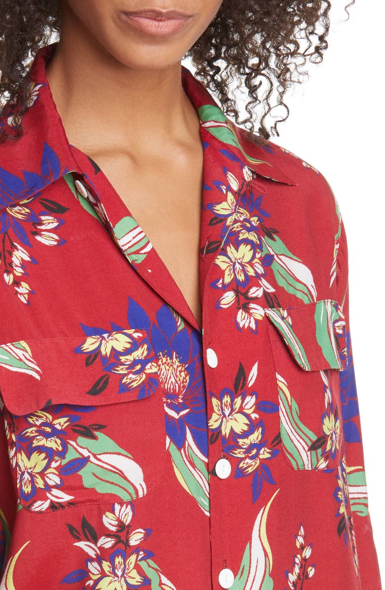 Re/Done '40s Floral Print Shirt, Alternate, color,