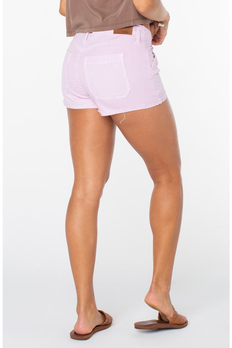 Lil Sunshine Cutoff Shorts, Alternate, color, ORCHID BOUQUET SOLID