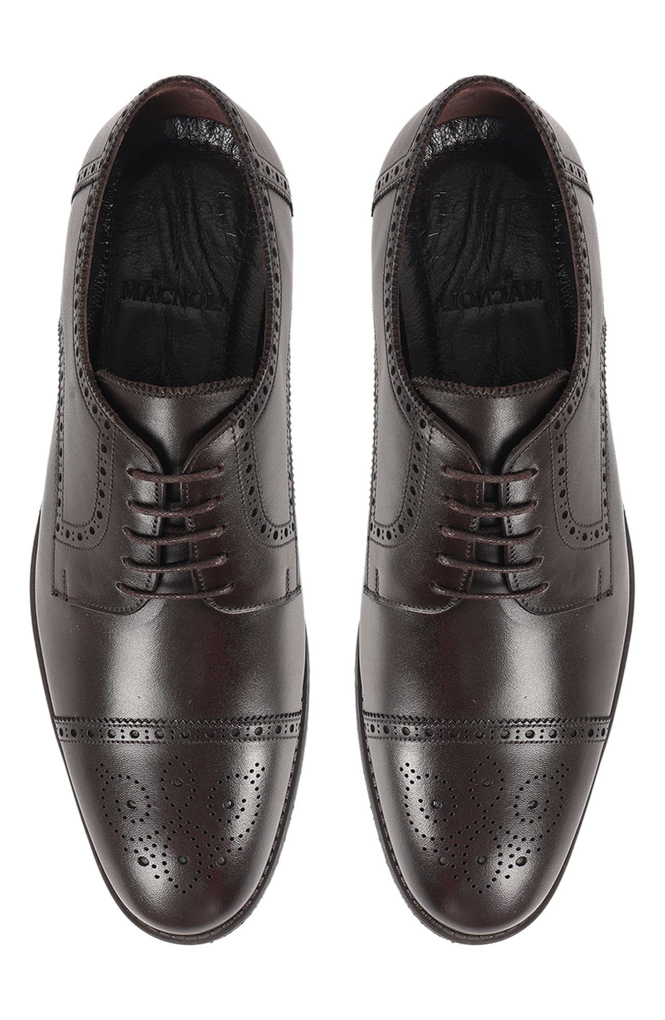Alaska Brogue Cap Toe Derby, Alternate, color, DARK BROWN