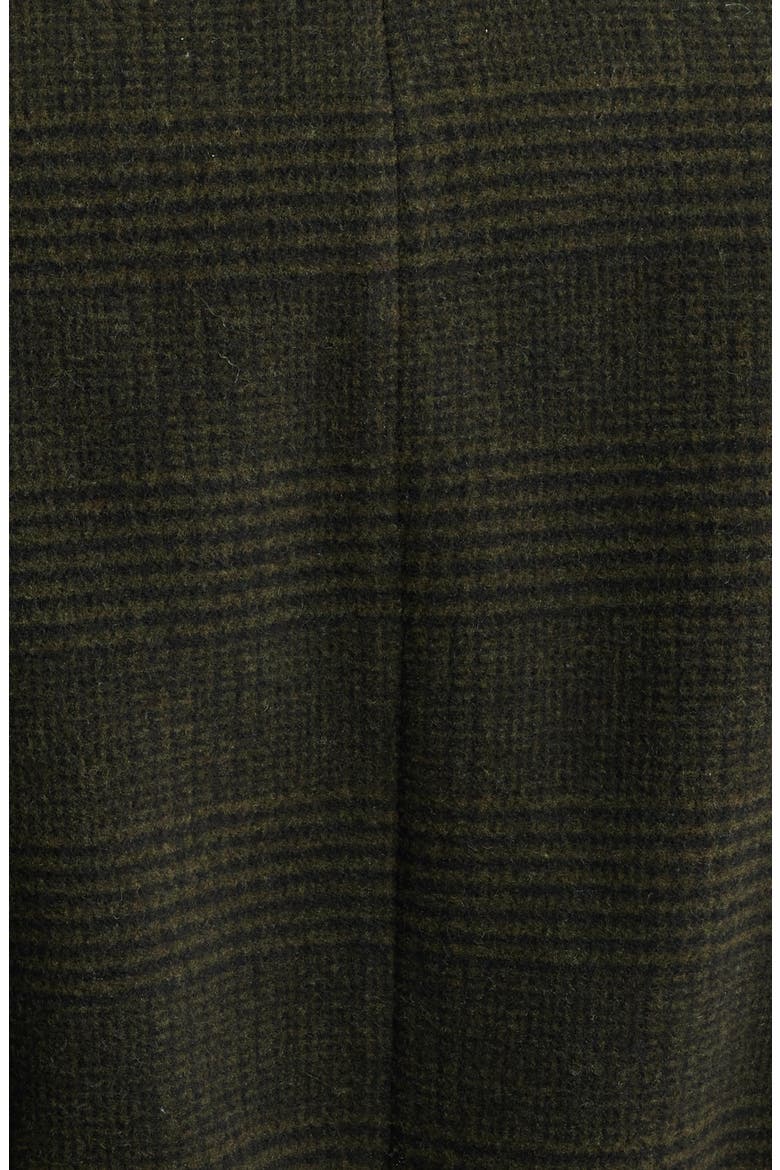 Longline Wrap Coat, Alternate, color, CLASSIC PLAID LODEN