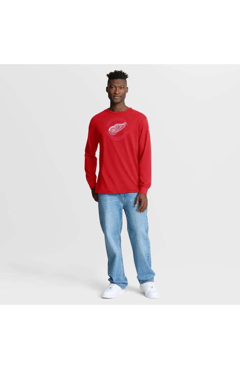 FANATICS Men's Fanatics Red Detroit Red Wings Authentic Pro Property Of Practice Long Sleeve T-Shirt, Alternate, color, Red