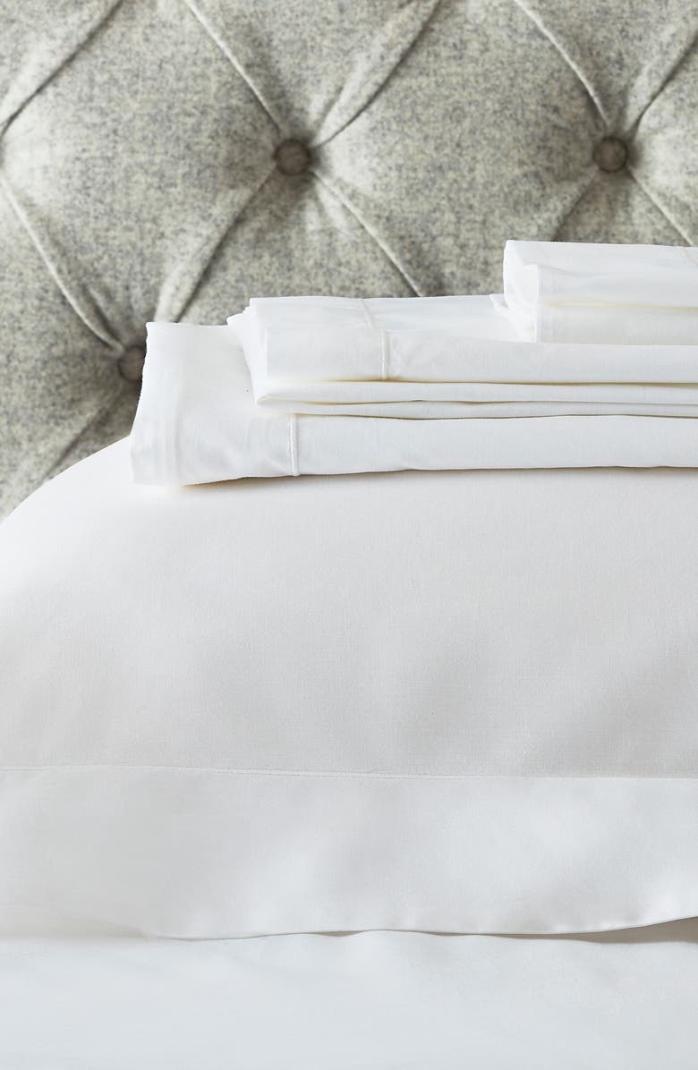 The White Company Single Row Cord Egyptian Cotton Duvet Cover, Alternate, color, 