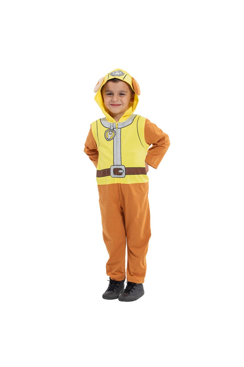 Rubble Hooded One Piece, Alternate, color, Rubble Yellow