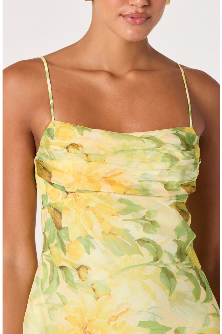 Alison Floral Tiered Ruffle Dress, Alternate, color, YELLOW FLORAL