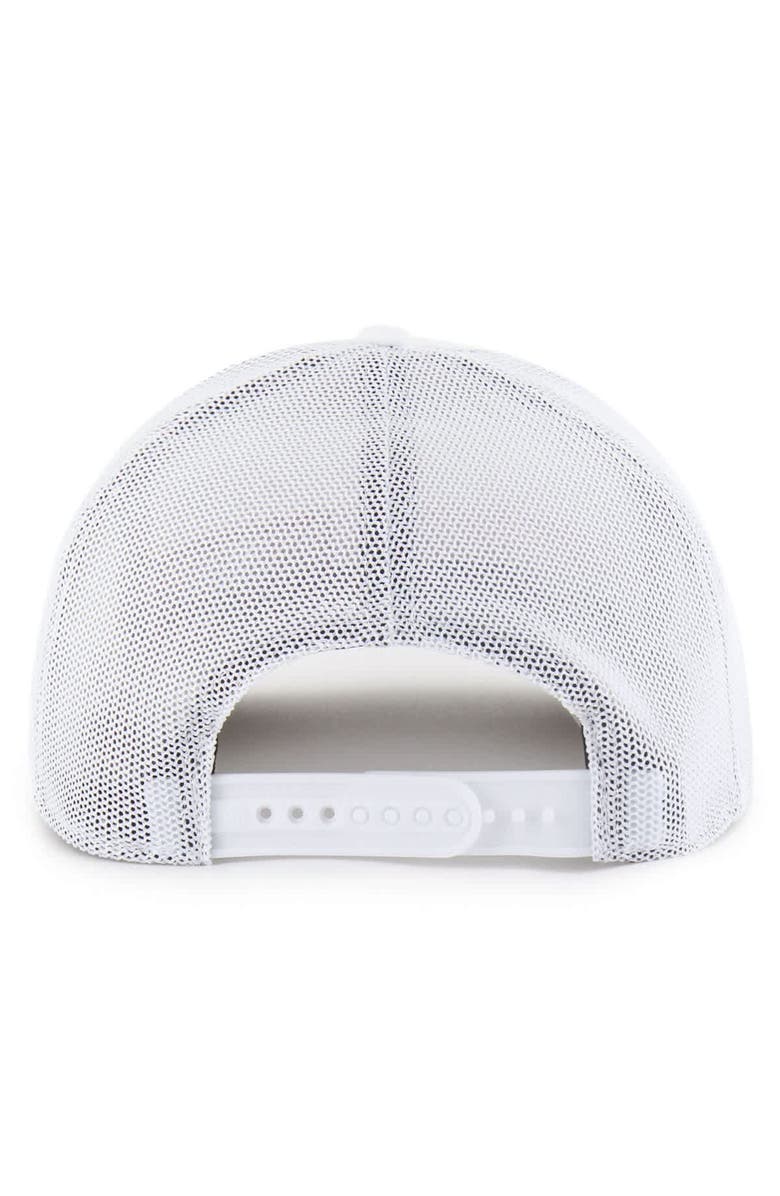 '47 Men's '47  White New York Yankees Rangefinder brrr Trucker Adjustable Hat, Alternate, color, White