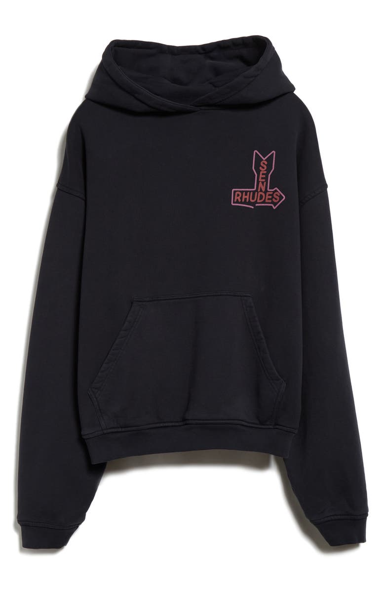 Rhude Send Rhudes Cotton French Terry Graphic Hoodie, Alternate, color, 