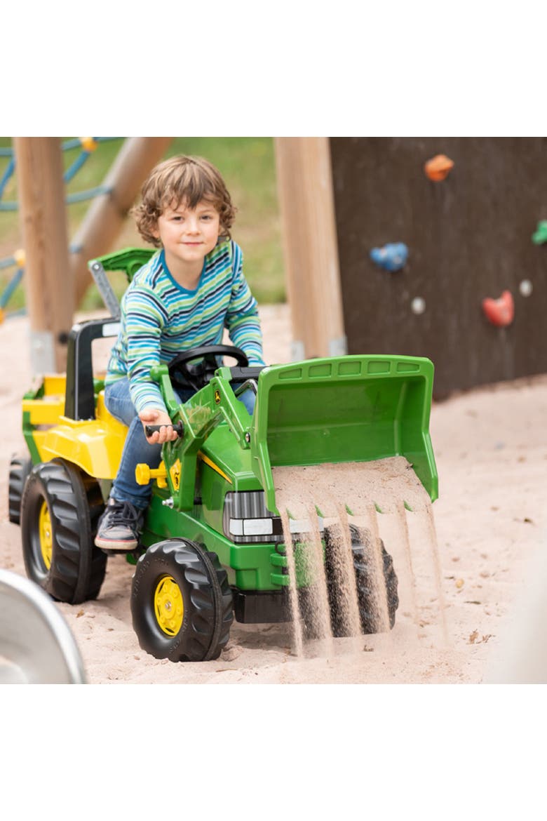 Backhoe Loader, Alternate, color, Green/Yellow
