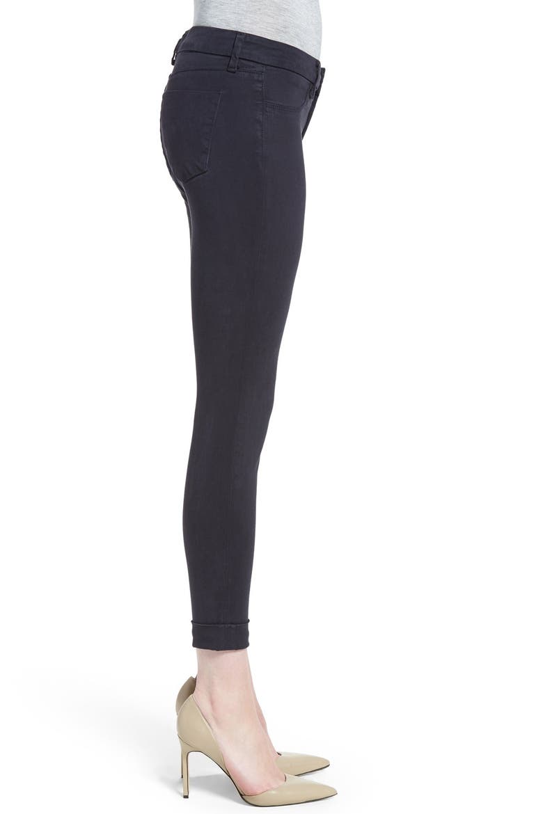 High Waist Ankle Super Skinny Jeans, Alternate, color, DARK NAVY