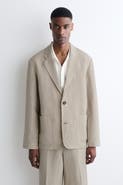 COS Unstructured Linen-Blend Blazer