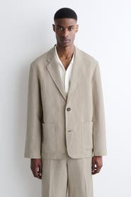 COS Unstructured Linen-Blend Blazer