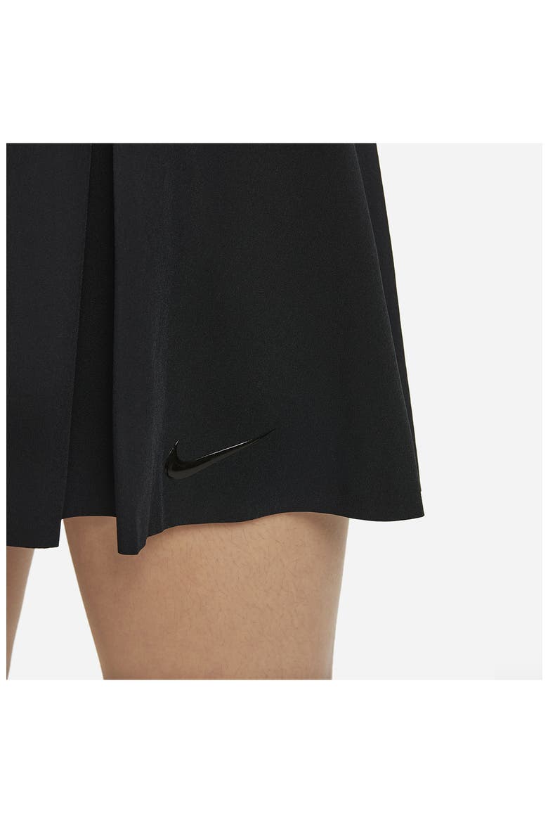 Kids' G Club Dri-FIT Golf Skirt, Alternate, color, BLACK/ WHITE