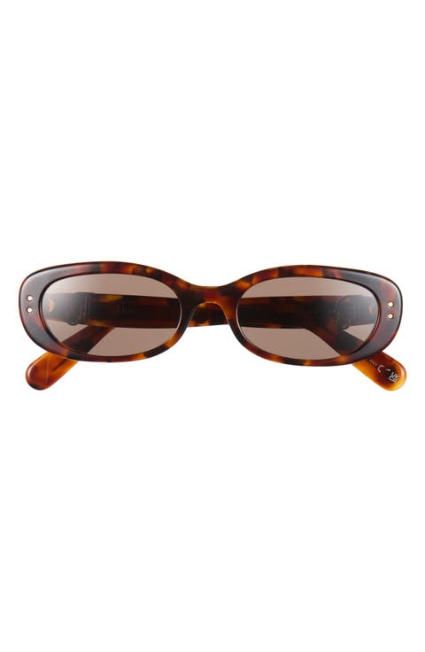 DiorOblique B1I 52mm Oval Sunglasses