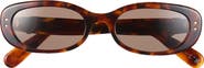 DIOR DiorOblique B1I 52mm Oval Sunglasses