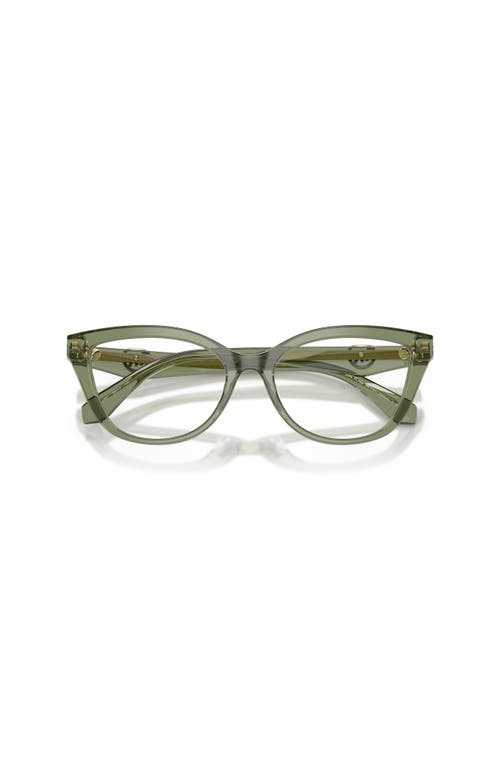 Michael Kors 54mm Cat Eye Optical Glasses In Green