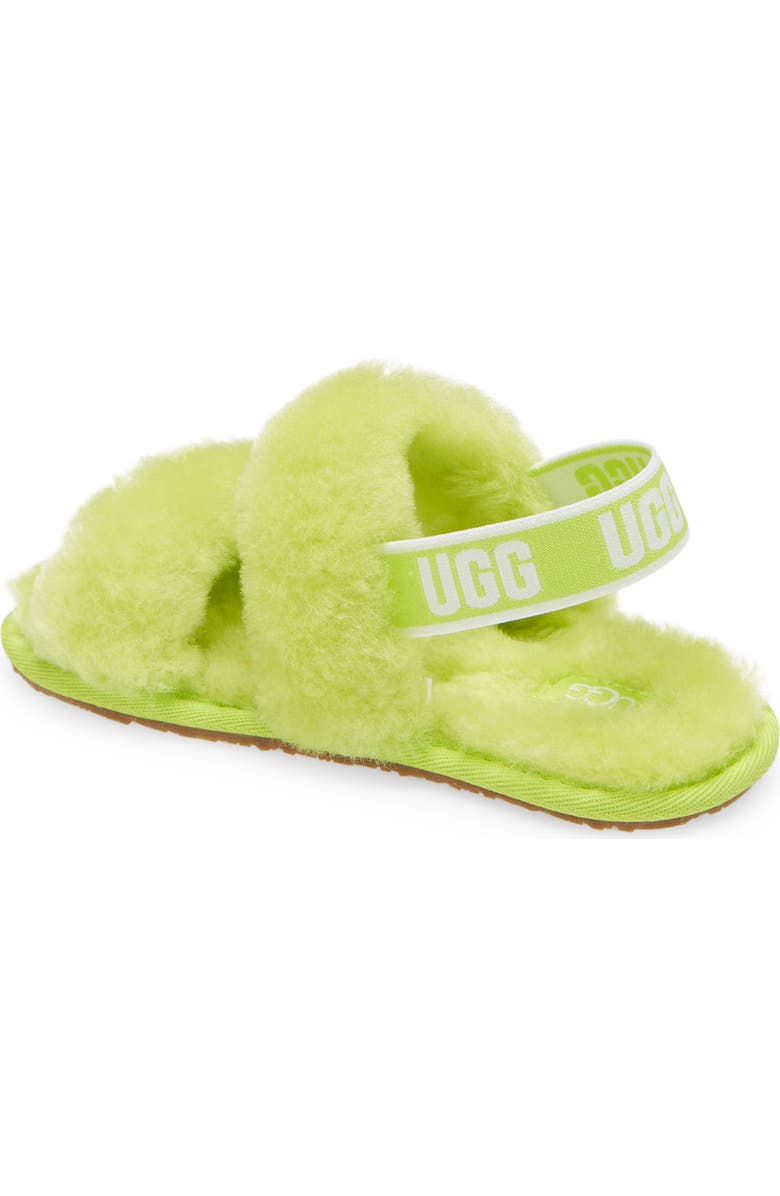 UGG<sup>®</sup> Oh Yeah Genuine Shearling Slingback Slipper, Alternate, color,