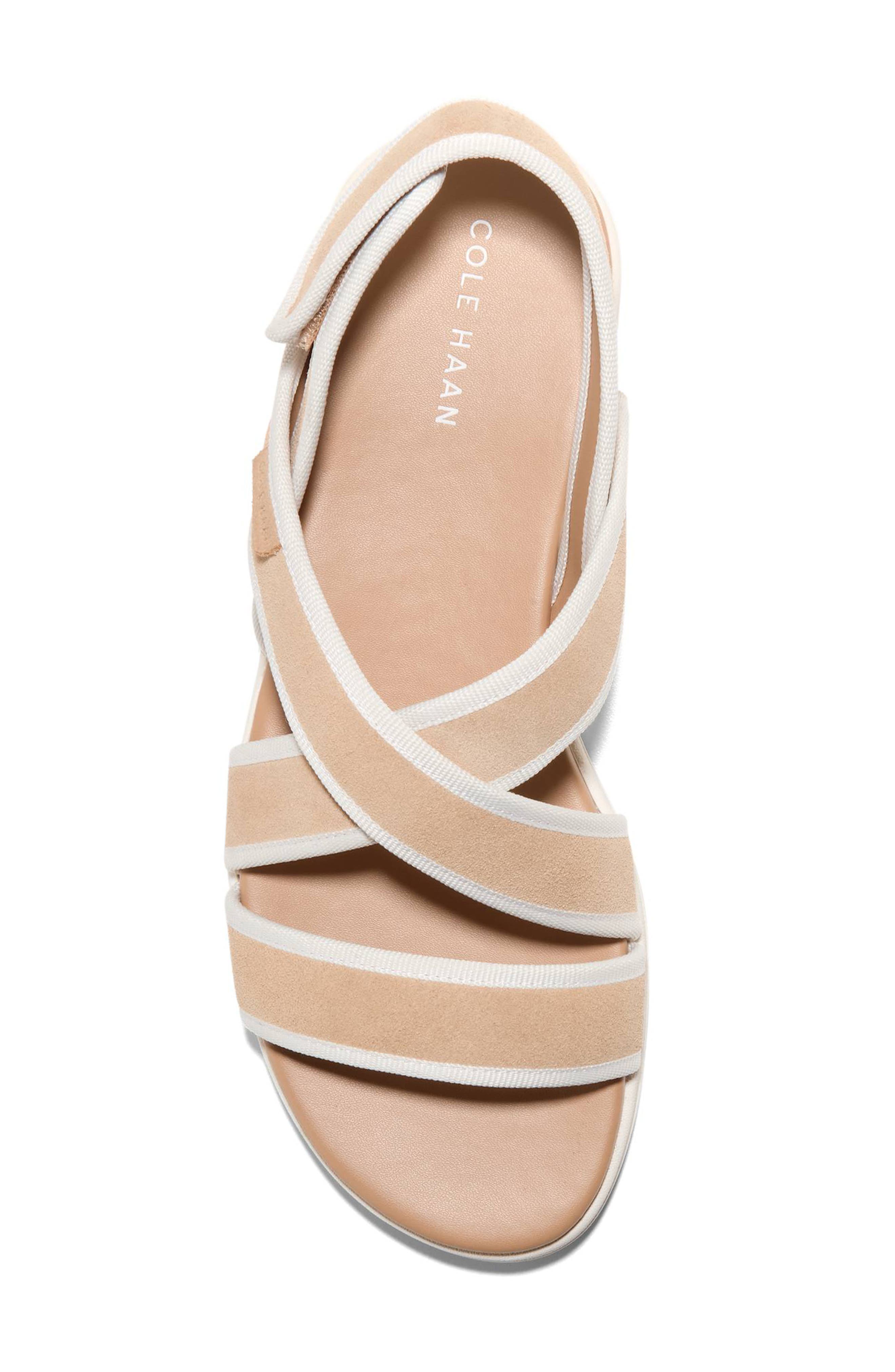 Nantucket Drift Sandal, Alternate, color, TUSCAN SAND/ POWDER GROS GRAIN