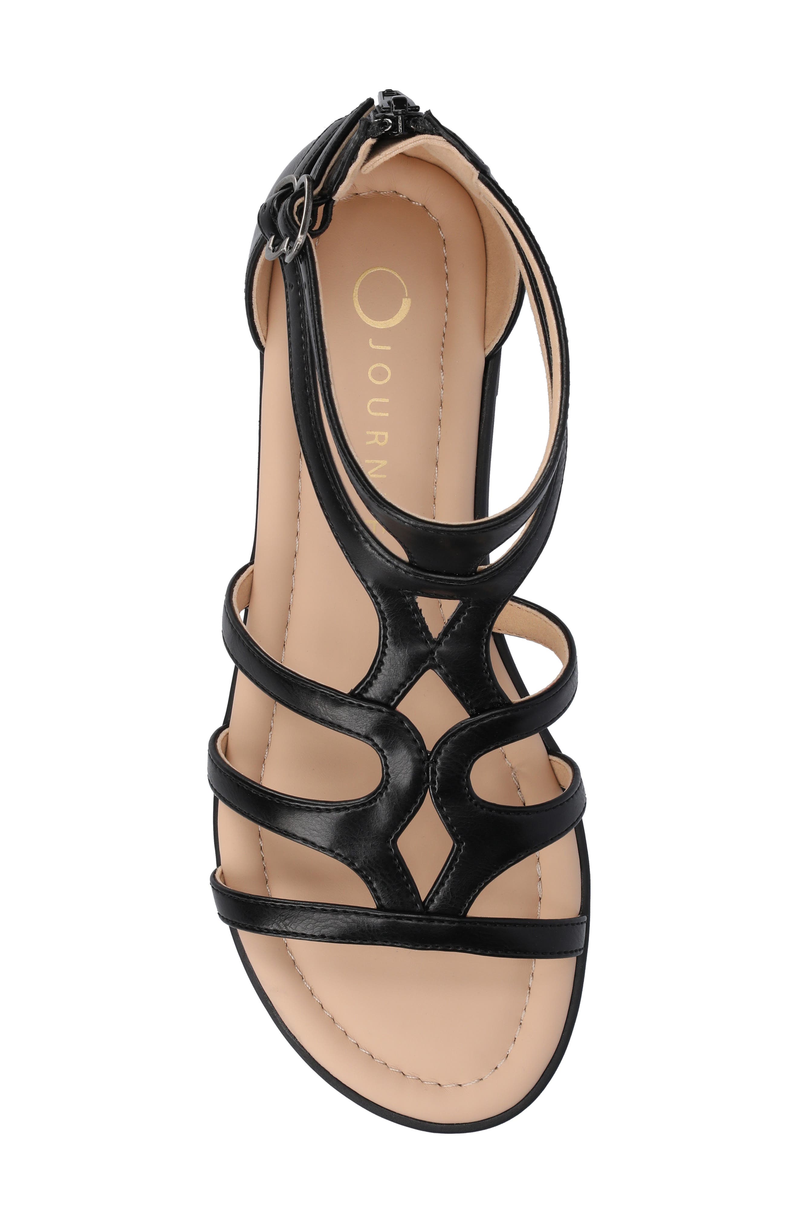Journee Collection Genneva Cage Sandal - Extra Wide Width Available, Alternate, color, 