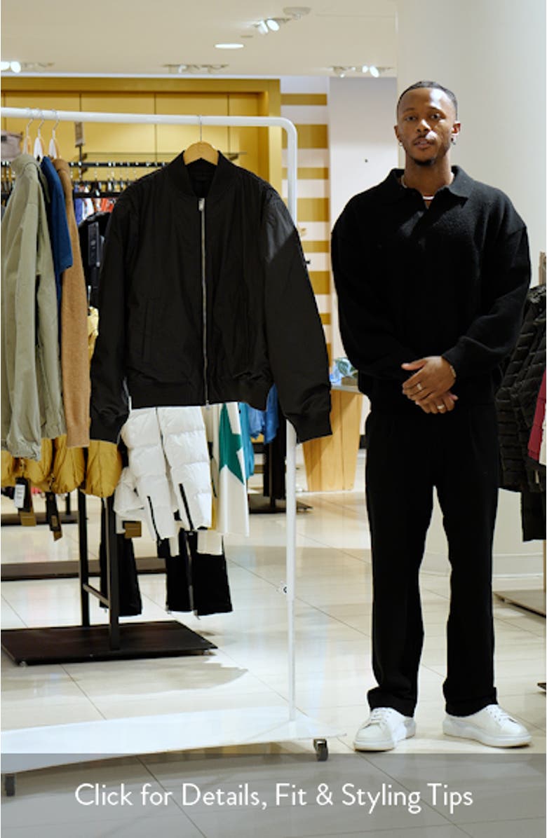 Regular Fit Insulated Bomber Jacket, sales video thumbnail