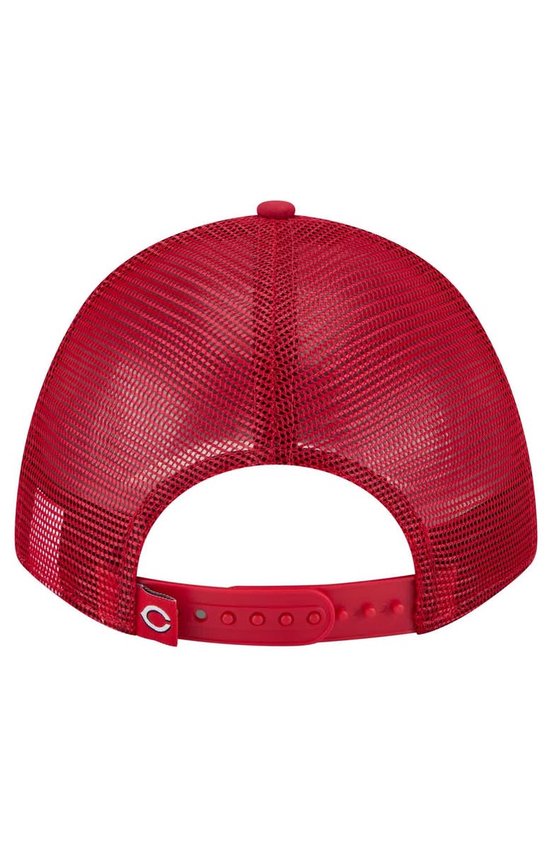 New Era Men's New Era Red Cincinnati Reds Minimalist 9FORTY A-Frame Adjustable Hat, Alternate, color, Red