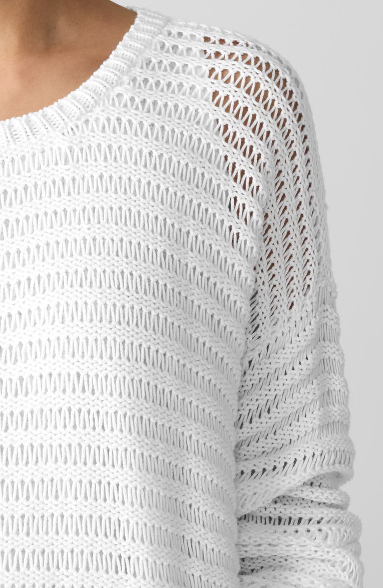 Eileen Fisher Crewneck Oversize Organic Cotton Sweater, Alternate, color,