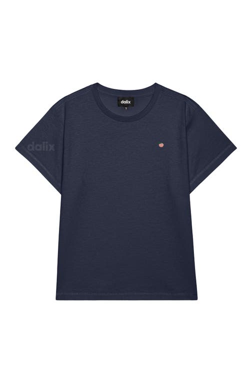Dalix Womens Lil Peach Lightweight High Waisted Tee In Blue