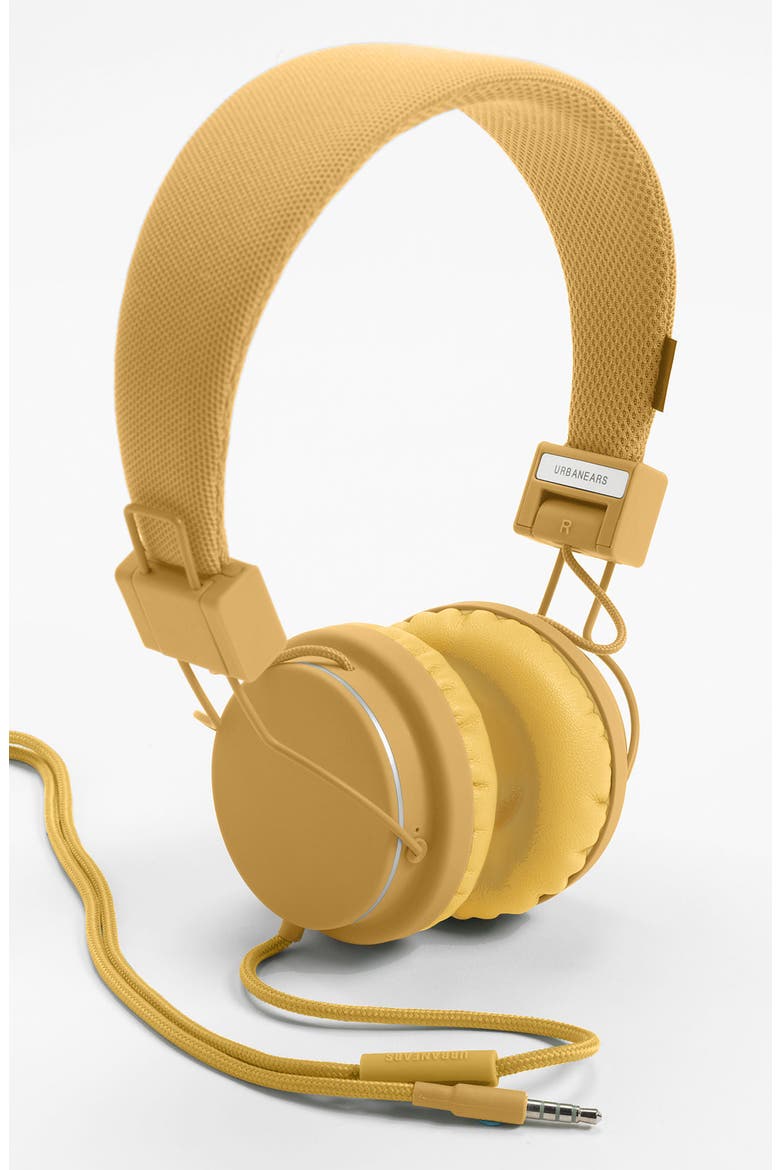 'Plattan' Headphones, Main, color, MUSTARD