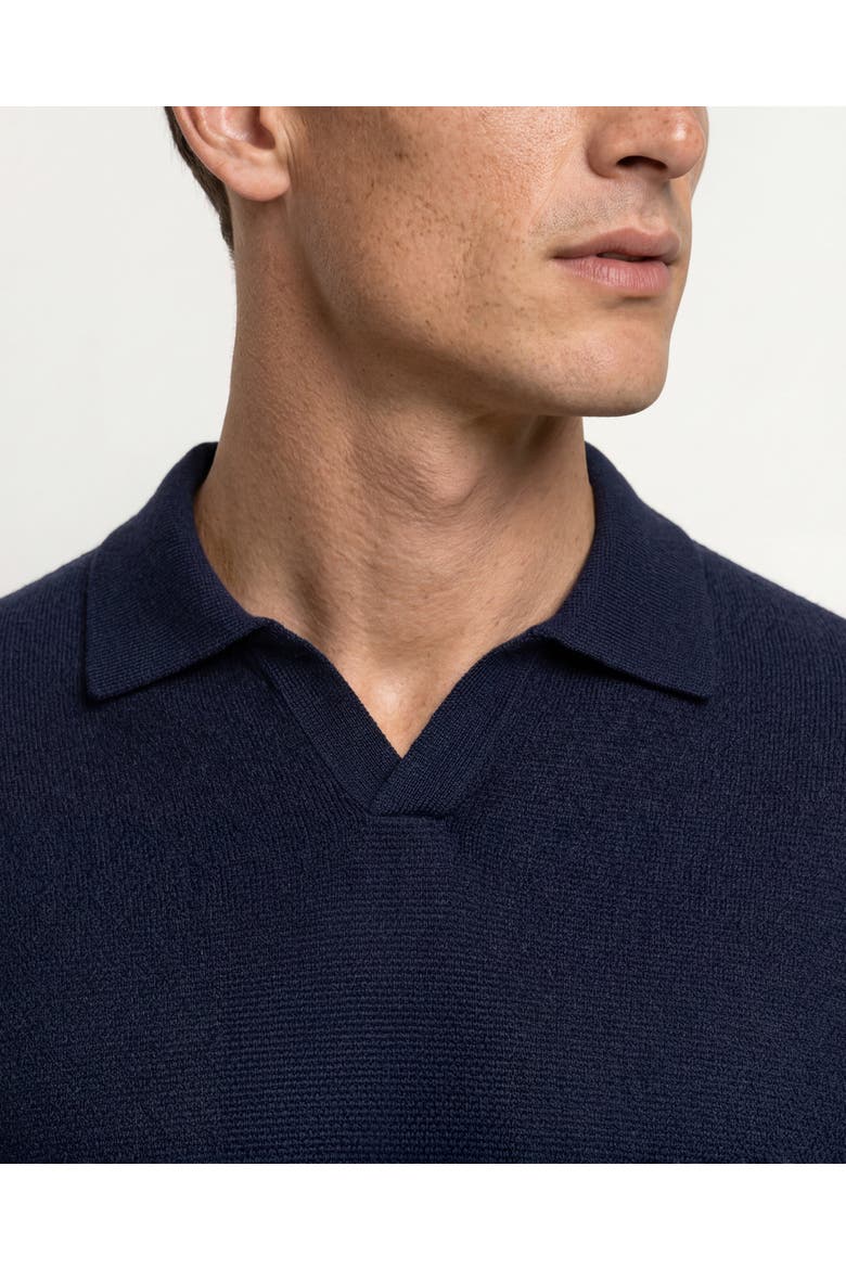 Bresson Cashmere Classic Fit Long Sleeve Polo Shirt, Alternate, color, NIGHT IRIS