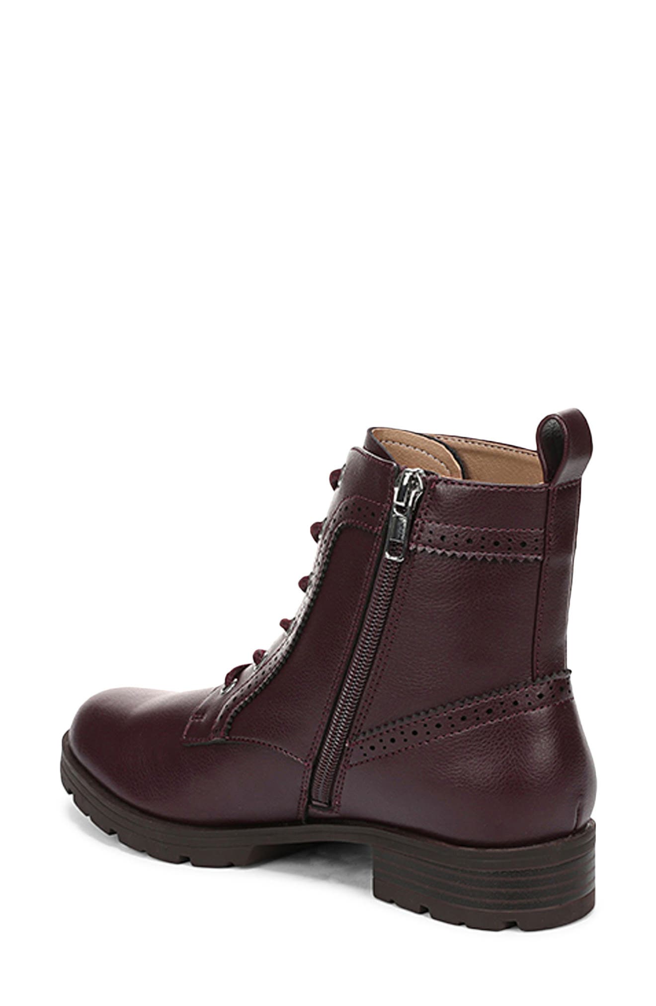 Lena Combat Boot, Alternate, color, CHOC PLUM