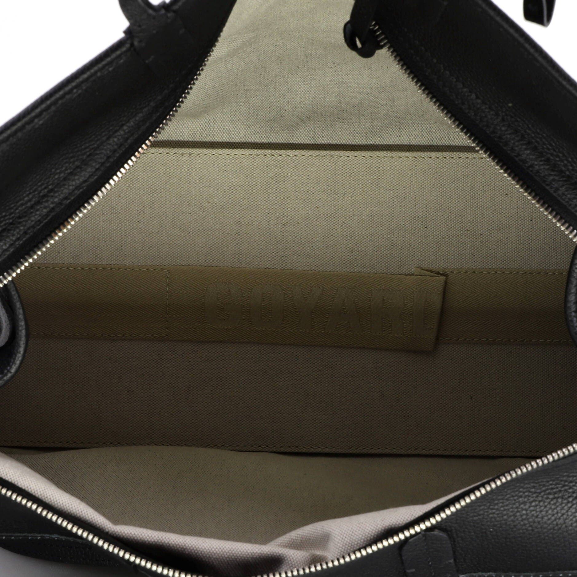 Pre-Owned Goyard Hardy Pet Carrier Coated Canvas PM, Alternate, color, Black