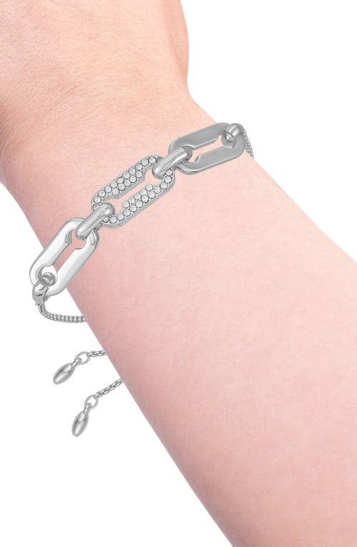 Vince Camuto Crystal Chain Slider Bracelet In Metallic