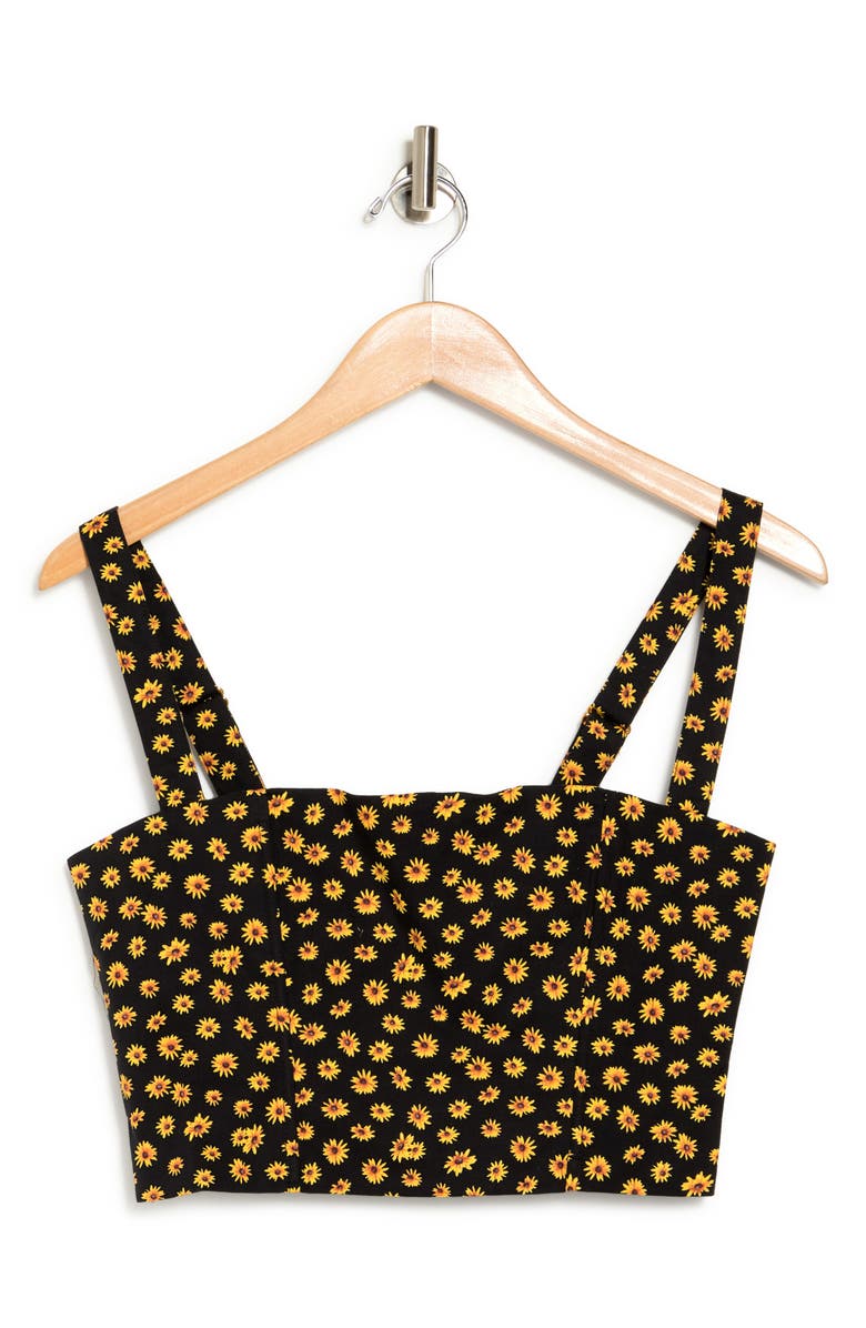 WeWoreWhat Floral Corset Crop Top, Alternate, color, 
