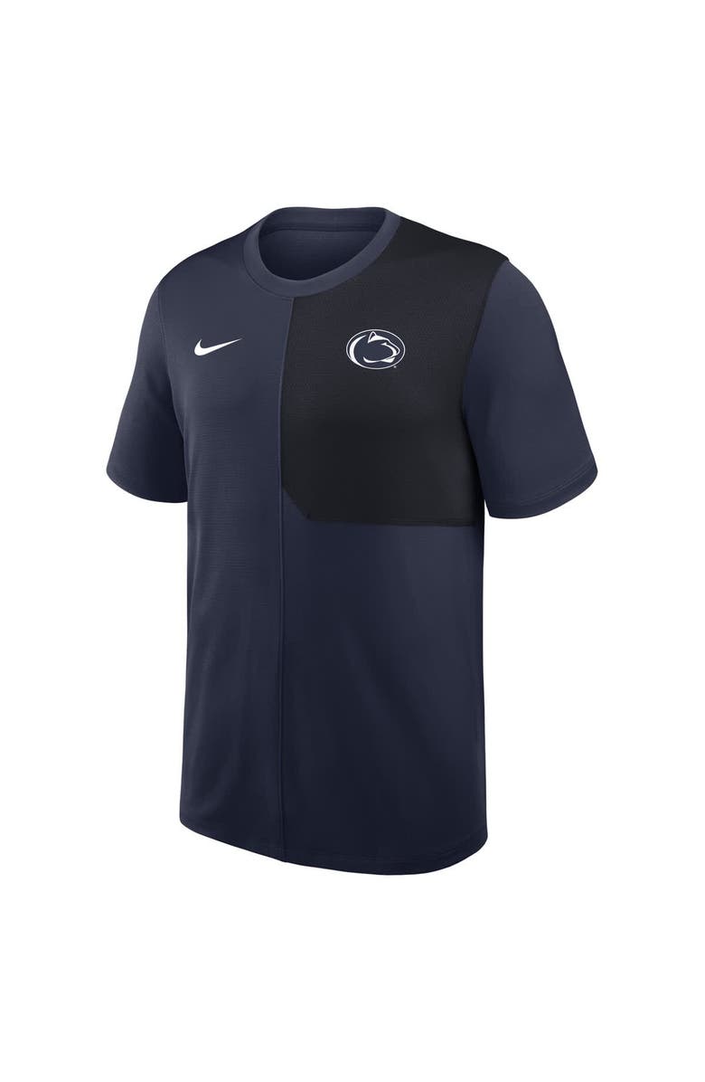 Nike Men's Nike Navy Penn State Nittany Lions 2025 Sideline UV Performance Coach T-Shirt, Alternate, color, Navy