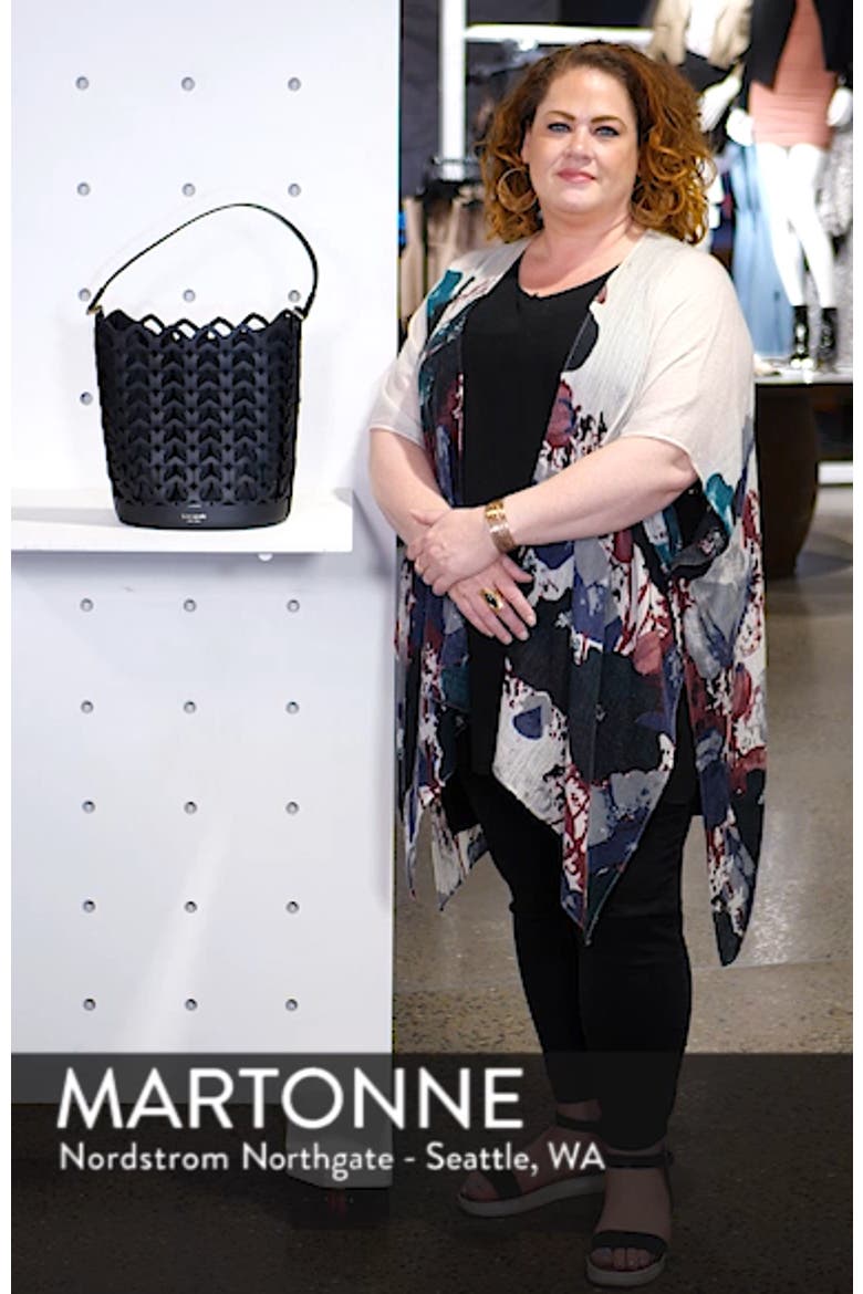 medium dorie leather bucket bag video