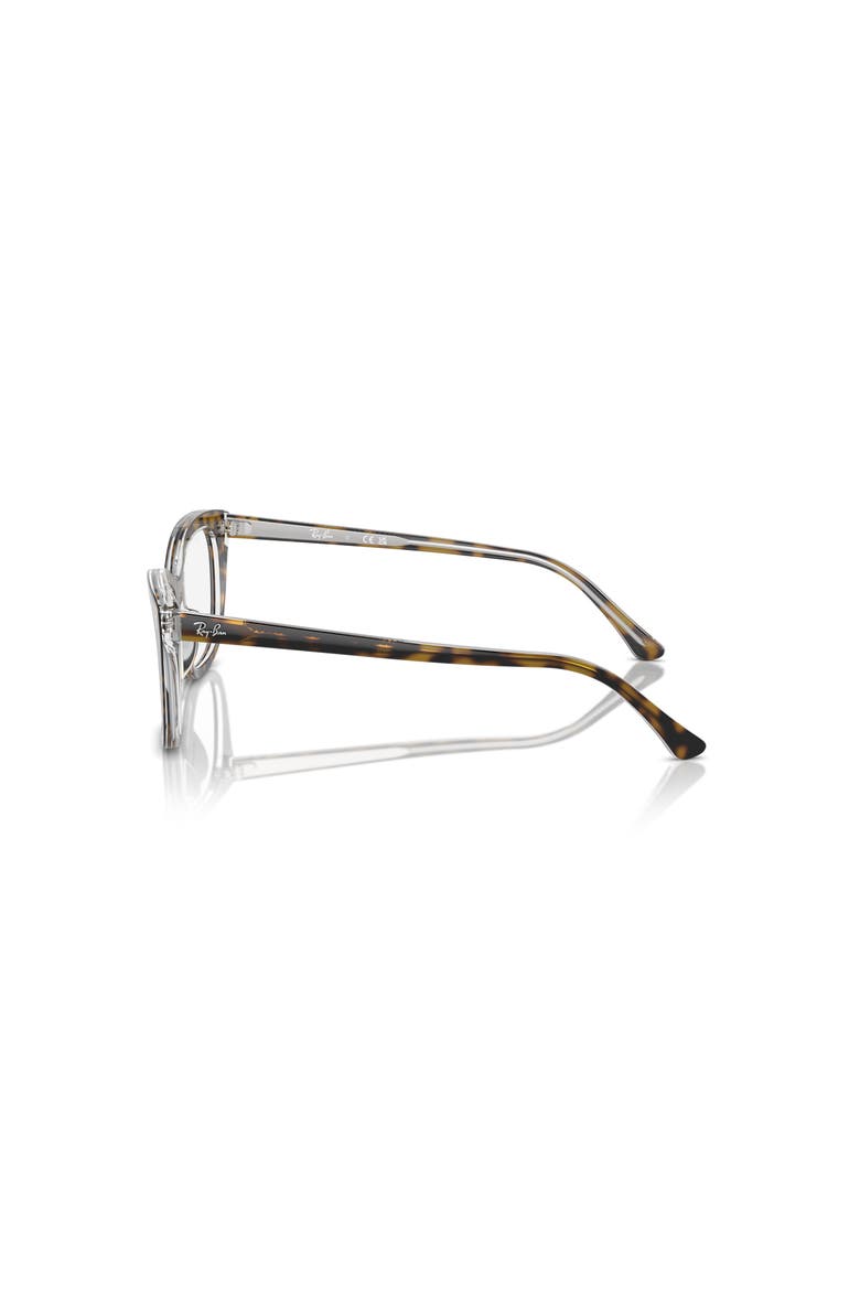 52mm Rectangle optical glasses, Alternate, color, Brown