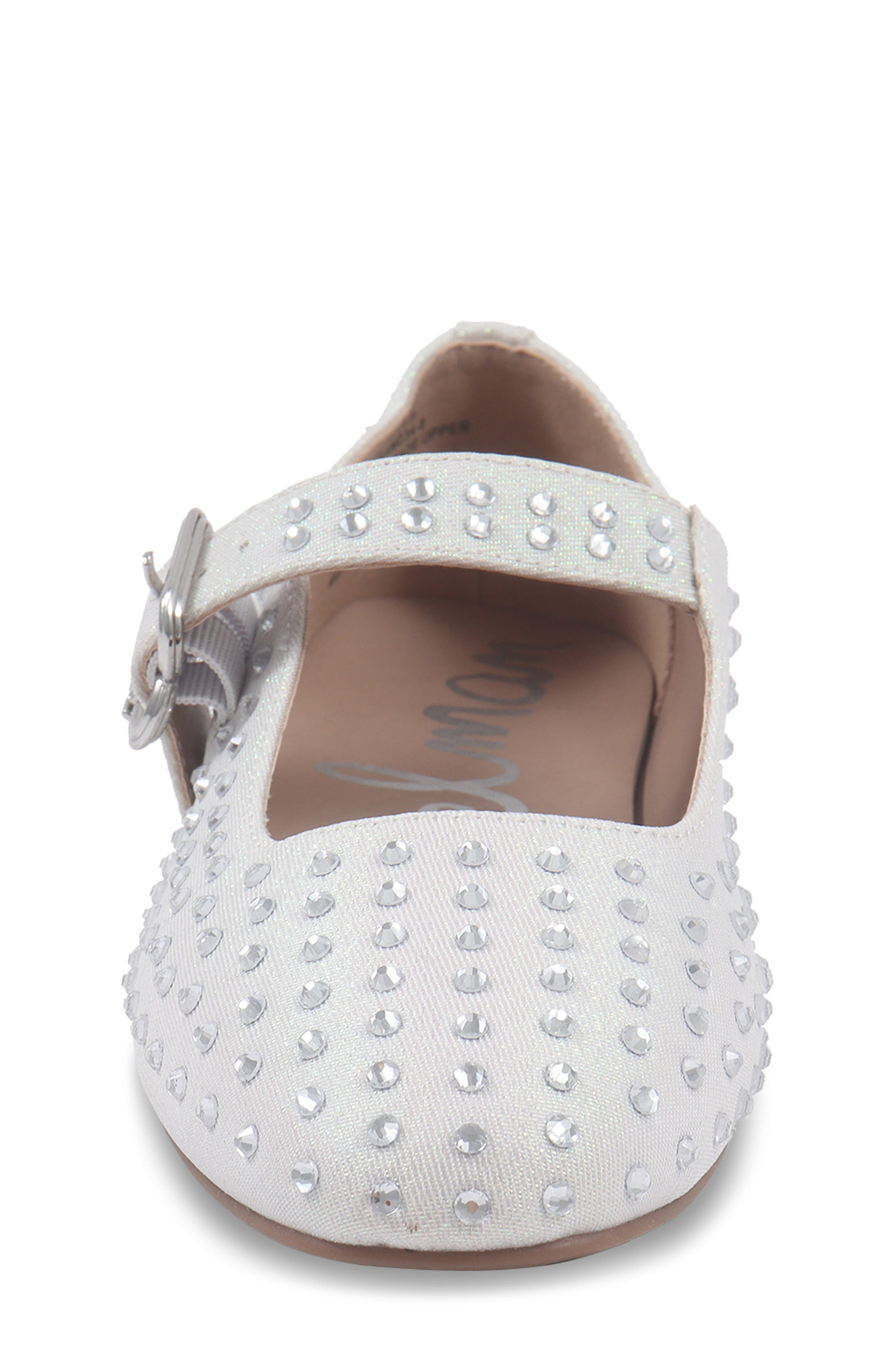 Sam Edelman Kids' Maeve Michela Mary Jane Flat, Alternate, color, White