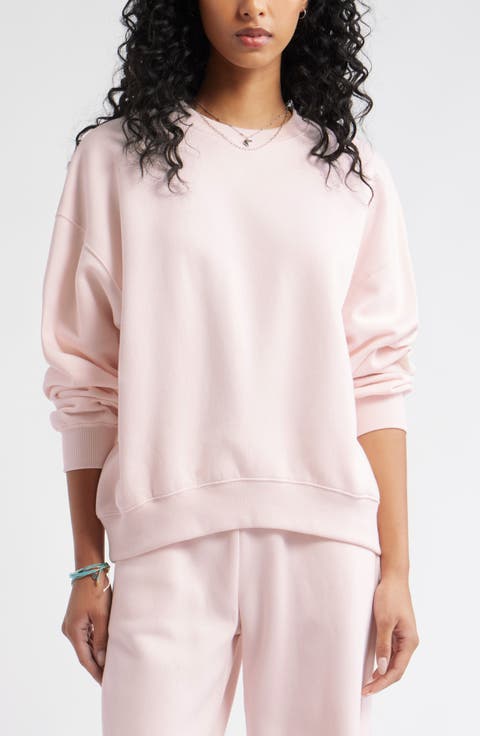 Relaxed Cotton Blend Sweatshirt