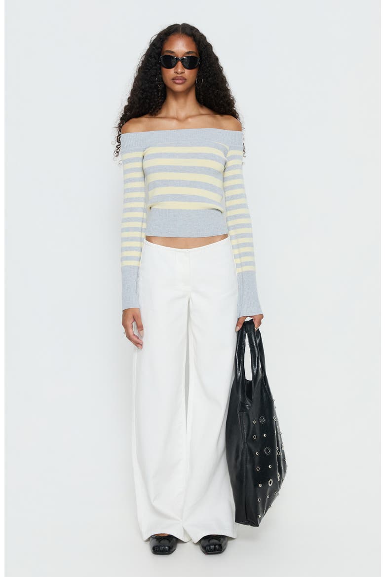 Hereos Mid Rise Baggy Wide Leg Jeans, Alternate, color, WHITE