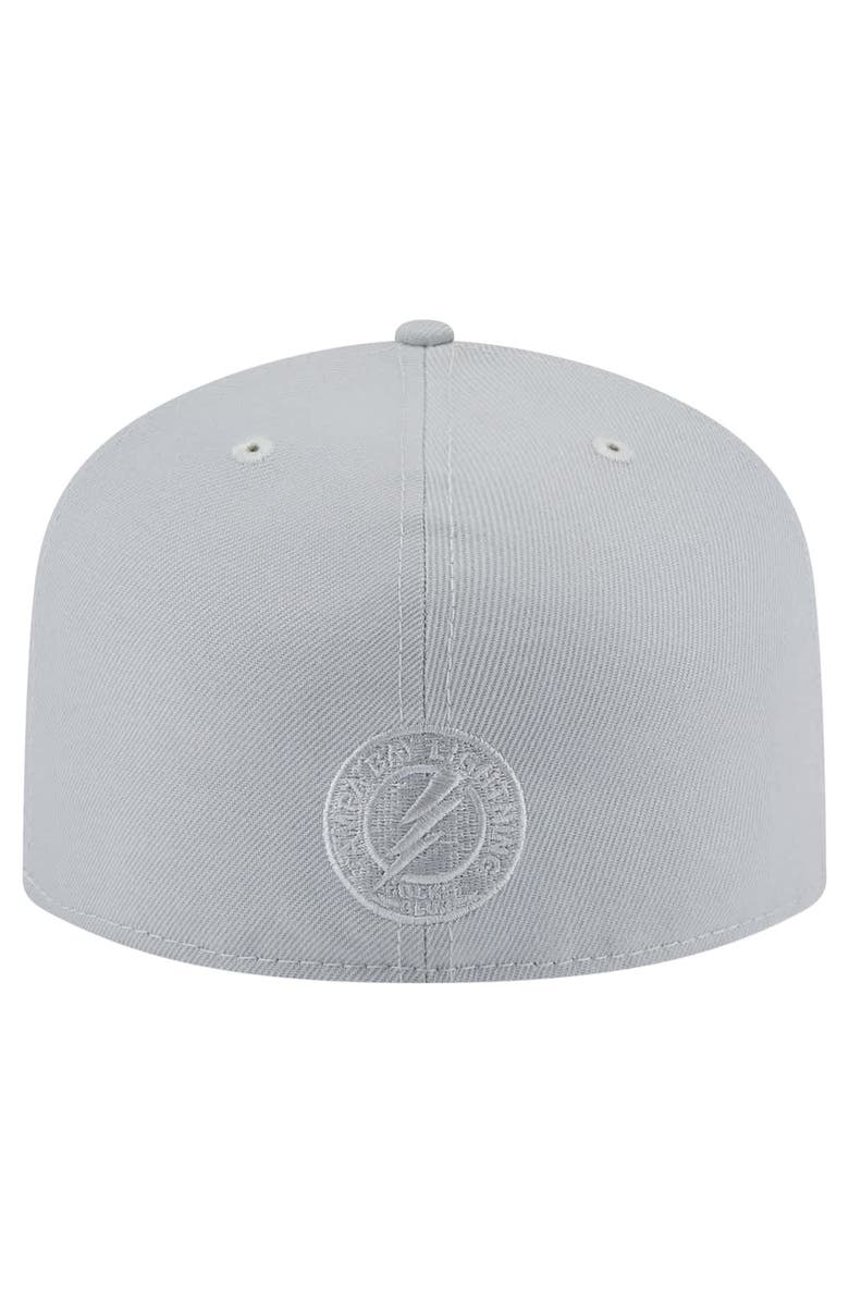 New Era Men's New Era Gray Tampa Bay Lightning Color Pack A-Frame 59FIFTY Fitted Hat, Alternate, color, 