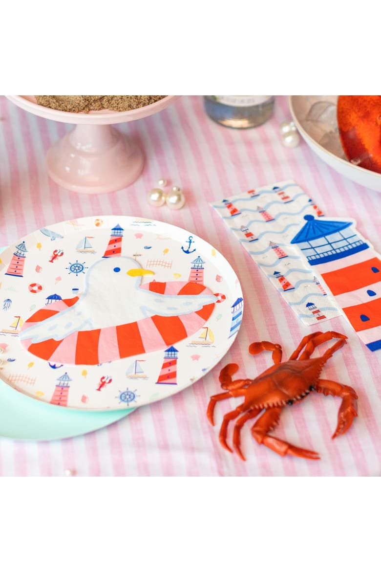 Seaside Guest Napkins, Alternate, color, Assorted Pre-Pack