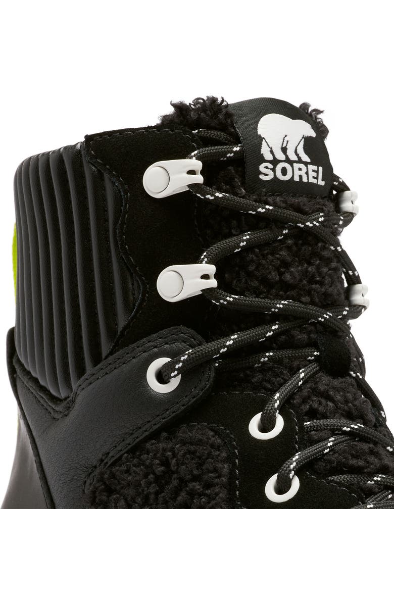 SOREL Brex<sup>™</sup> Faux Shearling Lace-Up Boot, Alternate, color,