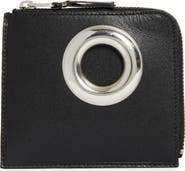 Comme des Garçons Wallets Large Eyelet Half Zip Wallet