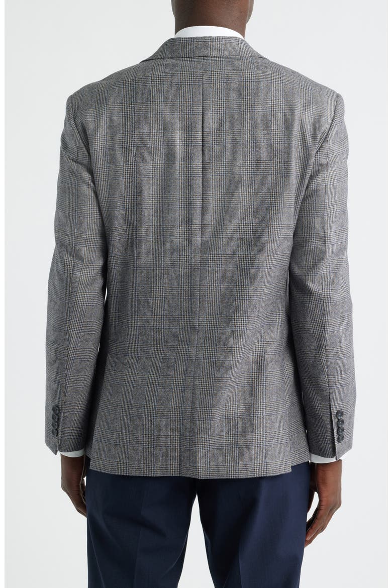Duke Plaid Merino Wool Sport Coat, Alternate, color, BLACK- WHITE DUKE PLAID