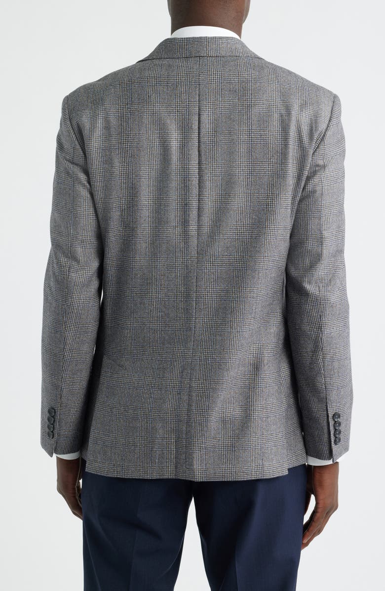 Nordstrom Duke Plaid Merino Wool Sport Coat, Alternate, color, Black- White Duke Plaid