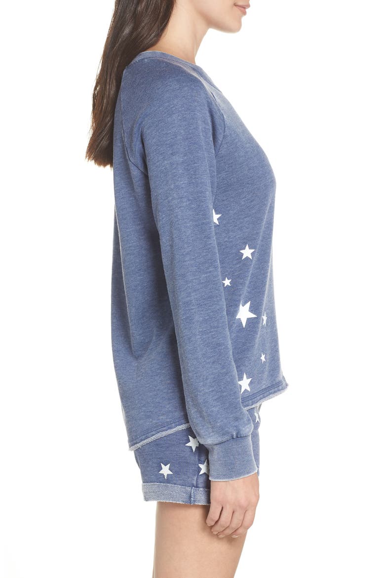 Lazy Day Sweatshirt, Alternate, color, NAVY/ STARS