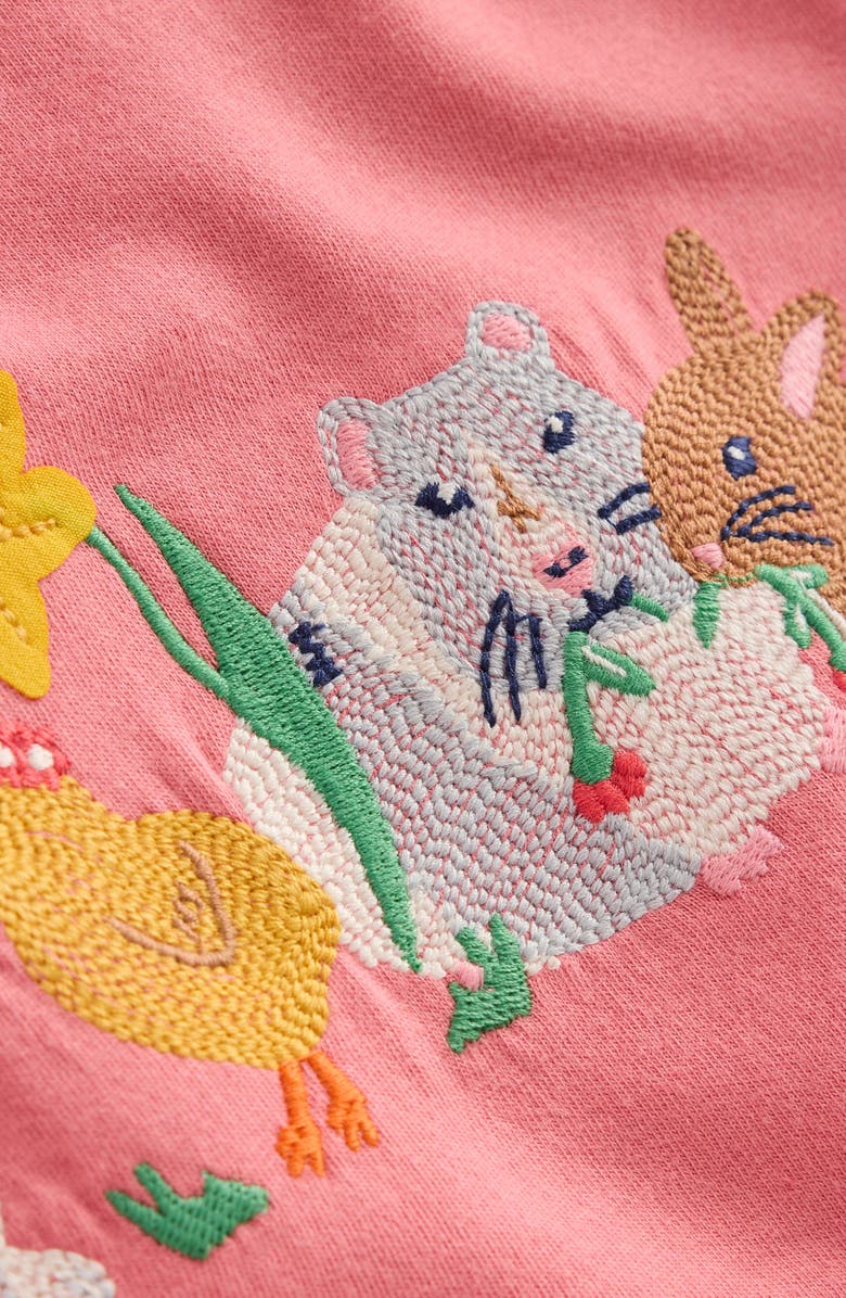 Mini Boden Kids' Superstitch Puff Sleeve Top, Alternate, color, 